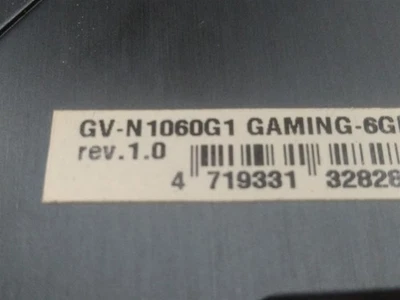 ⭐️⭐️⭐️⭐️⭐️ Gigabyte GeForce GV-N1060G1 Gaming-6GD Graphics Card  - Image 1 of 4
