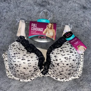 Maidenform Full Coverage Underwire Bra 36D Animal Print Luxe Soft Comfortable - Picture 1 of 6
