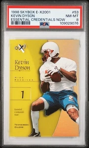 Skybox E-X2001 1998 #53 Kevin Dyson credenciales esenciales ahora/53 PSA 8 casi nuevo-como nuevo - Imagen 1 de 2
