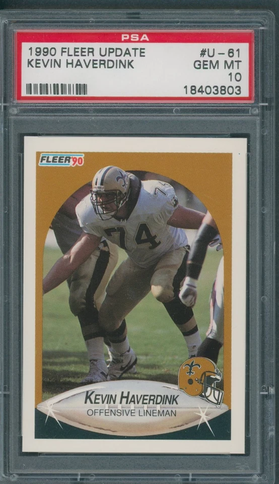 1990 Fleer Update #U-61 Kevin Haverdink PSA GEM MINT 10 *3803 - Image 1 of 1