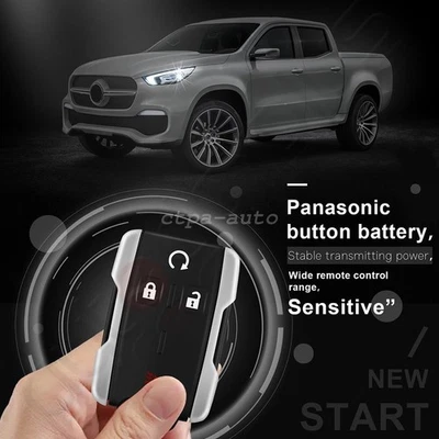 2 peças capa estojo chaveiro controle remoto para Chevrolet Silverado 1500 GMC 2014-2017 - Imagem 1 de 4