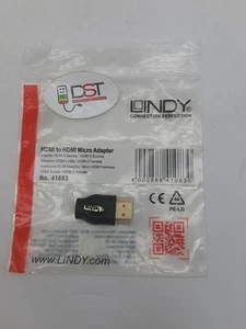 ADATTATORE LINDY HDMI MASCHIO / MICRO HDMI FEMMINA - Afbeelding 1 van 4