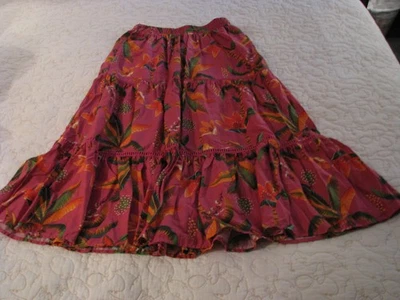 Women's Rachel Roy Bright Pink Floral Skirt Size Med. - Image 1 of 4