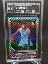 2019-20 Donruss Optic JA MORANT Rookie Checkerboard Holo Prizm SSP RC HGA 9 