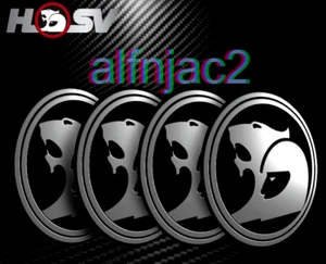 HSV Wheel Hub Centre Cap Stickers 56mm Black Fits Holden HSV SS Clubsport R8 - Picture 1 of 6