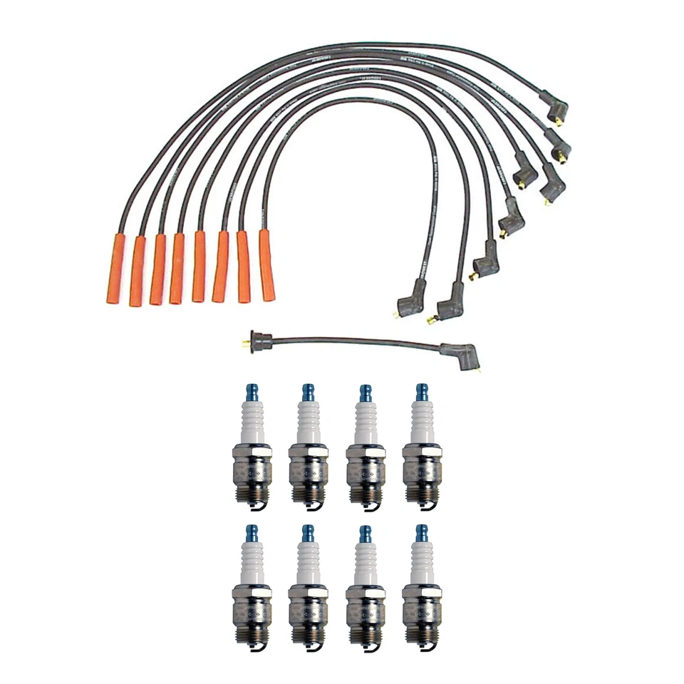 Juego de cables Denso 7 mm y 8 bujías ranura en U 0,035 kit para Ford F-500 6,4 L V8 Foto 1 de 1