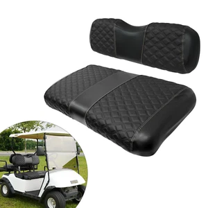 Golf Cart Accessories Leather Seat Cover EZGO TXT Golf Cart Front Seat Set - Picture 1 of 21