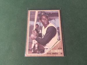 1962 Topps Baseball ROBERTO CLEMENTE Vintage Card #10 EX-EXMINT Sharp No Creases