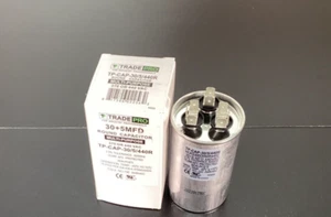 HVAC Run Cap TRADEPRO - TP-CAP-30/5/440R - 30+5 MFD 440 Volt Round Run Capacitor - Picture 1 of 1