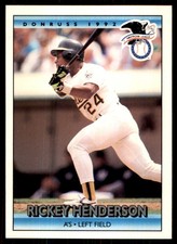 1992 Donruss Rickey Henderson D Oakland Athletics #30