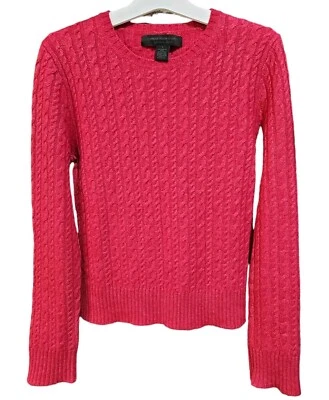Suéter Express Lana Merino Mujer Talla Pequeña Angora Conejo Mezcla Cachemira Rojo Foto 1 de 2