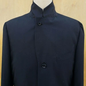 Rare Vtg Comme Des Garcons Homme Plus Black Polyester 1/2 Lined Blazer M Jpn EUC - Picture 1 of 12