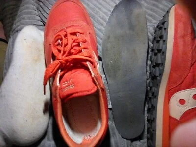 gayle Saucony jazz Eu 44 gay interest getragen gebraucht stinkend heavy used - Photo 1/4