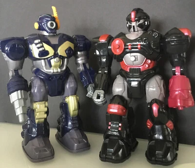 2 M.A.R.S. MOTORIZED ATTACK ROBO SQUAD CAPTAIN 7"IN ROBOT HAP P KID G - Image 1 of 4