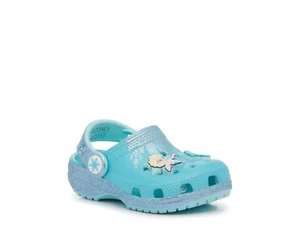 Girl's Sandals Crocs Frozen Elsa Classic Clog - Picture 1 of 9