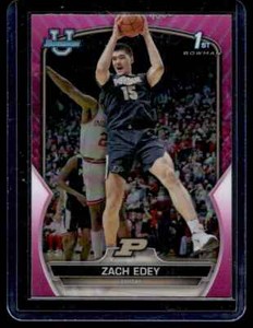 2022-23 Bowman Chrome University Pink #79 Zach Edey Purdue