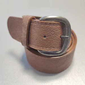Gürtel Leder Synthetik Jeansgürtel Braun 4,3 cm Herren Damen Gürtel 1055-60 - Picture 1 of 6
