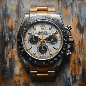 ⌚ Rolex Watch Art 🖼️ | 24x24"| Museum Giclée Print 🎨 | ✍️ 1/25 | COA 🧾 | V42 - Picture 1 of 7