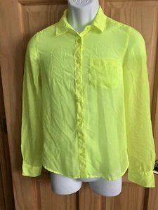American Eagle Women’s XS Sheer Button Up Blouse - Picture 1 of 6