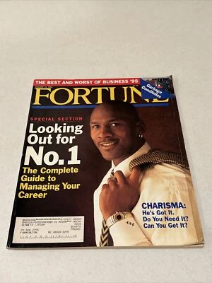 FORTUNE MAGAZINE - MICHAEL JORDAN COVER JANUARY 15,1996 - RARE !!  VG  - Image 1 of 4