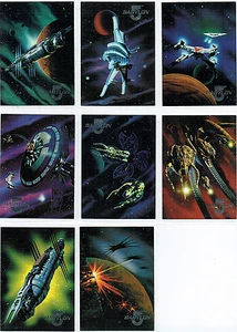 BABYLON 5 SEASON ONE, PREMIER EDITION SET OF 8 GALLERY CARDS - Picture 1 of 1