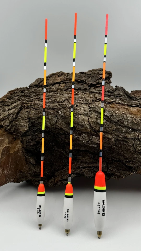 Balzer Waggler Pose 1 2+2g 4g 4+2g 6g 6+2g 8g 8+2g 10g vorgebleit Balsaholz NEW - Bild 1 von 1