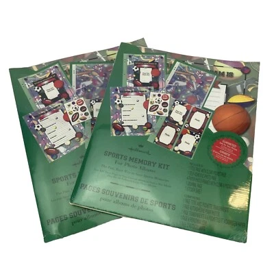 2X KIT DE MEMORIA DEPORTIVA SELLO Álbum de fotos grande 8 PIEZAS Álbum de recortes Fútbol Balón Foto 1 de 4