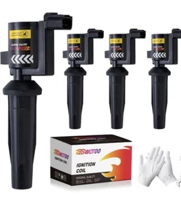 Pack of 4 Ignition Coil Pack Compatible with Escape Focus Fusion Transit Connect - Picture 1 of 4