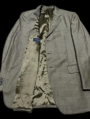 LUBIAM 1911 - 42L - Greenish Brown Plaid Virgin Wool Sport Coat Blazer - Image 1 of 4