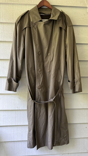 Trench coat CHRISTIAN DIOR Le Connaisseur uomo grigio fodera rimovibile taglia 40L