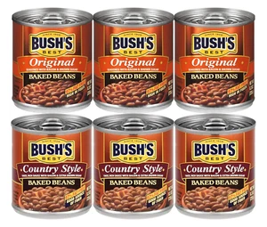 Bush's Best 3 Original Baked Beans, 3 Country Style Baked Beans, 8.3 Oz Variety - Picture 1 of 7