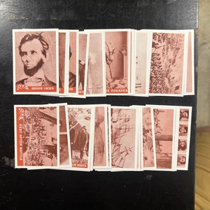 1965 Civil War Reprint Picture Complete Set 55 Cards Abraham Lincoln Rare - Picture 1 of 1