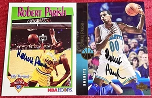 LOTE de tarjetas de baloncesto Robert Parish ex Boston Celtics NBA HOFer autógrafo automático - Imagen 1 de 2