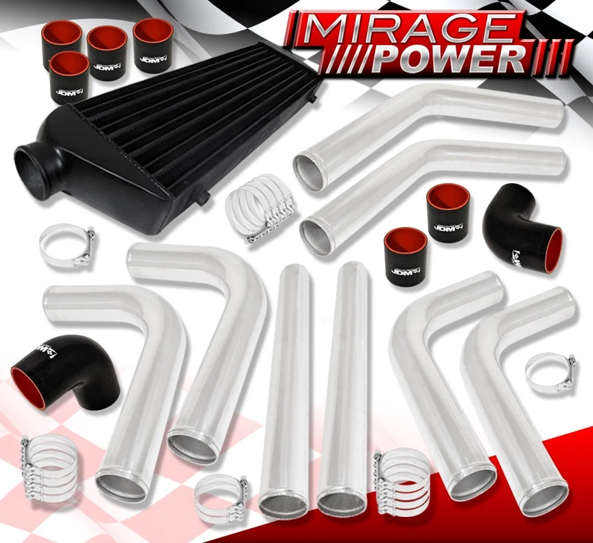 Turbocharger 2.5" Aluminum Piping Kit High Power Fmic Front Mount Intercooler Foto 1 de 4