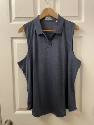 Callaway Opti-Dry Women’s XXL Blue Stretch Sleeveless Pullover Polo Sports Shirt - Image 1 of 3