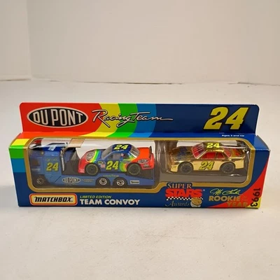 1993 LE Matchbox Jeff Gordon #24 Team Convoy Gold Rookie Year of the Super Stars - Image 1 of 4
