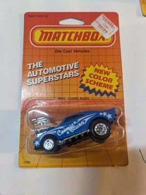 Matchbox Superstars MB26 1987 azul cósmico nuevo esquema de color Foto 1 de 4