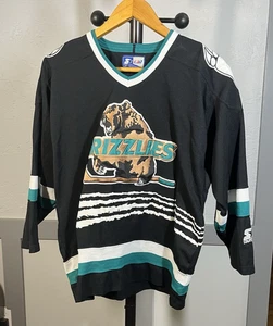 Vintage Starter Denver Grizzlies IHL schwarz Hockey Trikot Größe Medium - Bild 1 von 11