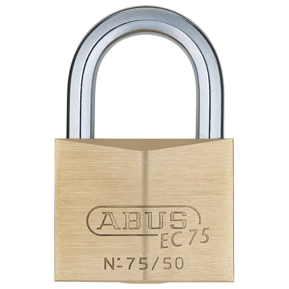ABUS 75/50 KA Keyed Padlock,1 7/64 in,Square,Gold 3TMT9 - Image 1 of 1