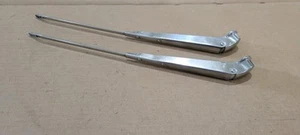 1966 FORD MUSTANG GT TRICO WINDSHIELD WIPER ARMS SET POLISHED FLANGE - Foto 1 di 11
