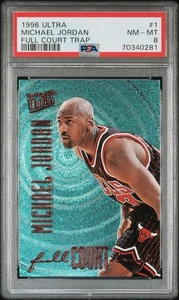 1996 Ultra Michael Jordan Full Court Trap Michrel Jordan #1 PSA 8 - Bild 1 von 3