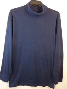 St. John's Bay Shirt Men's 2XL Navy Blue Long Sleeve Turtle Neck Pullover New - Picture 1 of 13