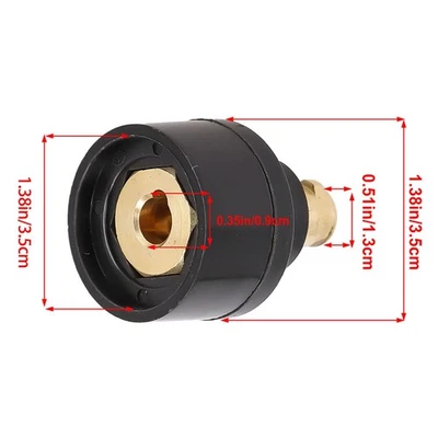 Connector Converter For TIG Welding Torches From WP17V (9mm) To WP26V (13m) - Image 1 of 4
