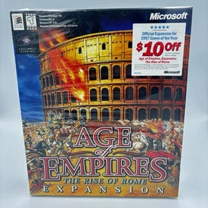 Age of Empires: The Rise of Rome Expansion (PC, 1998) Big Box NEW USA Sealed - Picture 1 of 6