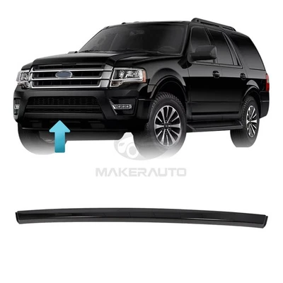 For 2015-2017 Ford Expedition Front Bumper Cover Molding Trim Black FL1Z8419AA Foto 1 de 4