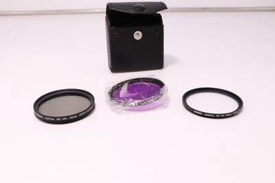55mm Bower Digital Filter Lense Set in Case CPL,  UV, FLD - Image 1 of 3