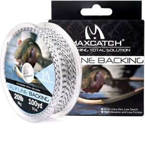 Maxcatch Braided Fly Line Backing for Fly Fishing 20/30lb 100Yards/300Yards