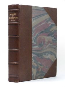 New listingCHARLES KNIGHT Studies in Shakespeare 1849 1st HB leather bound, a lovely copy