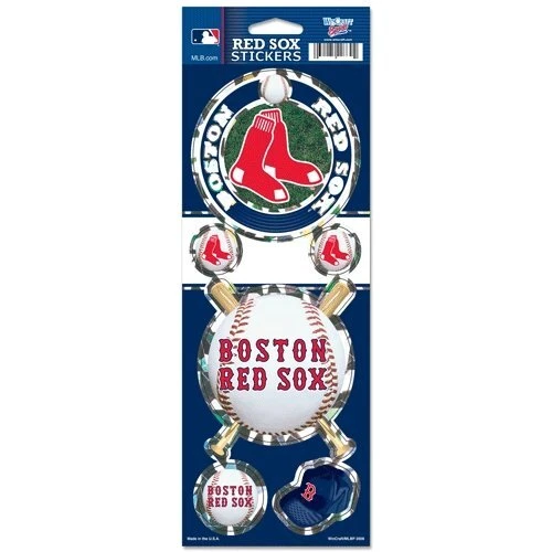 WinCraft MLB Boston Red Sox Prismatic Stickers - One Size - Image 1 of 1