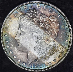 1880 Morgan Silver Dollar  - Higher Grade & Toned - ✪COINGIANTS✪ - Picture 1 of 4